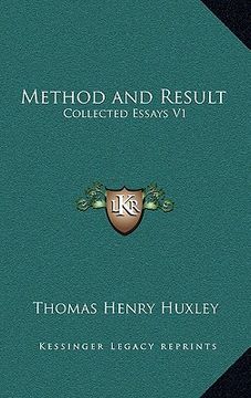 portada method and result: collected essays v1 (en Inglés)