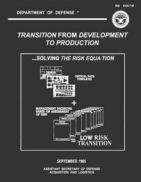 portada Transition From Development to Production: Solving the Risk Equation (en Inglés)
