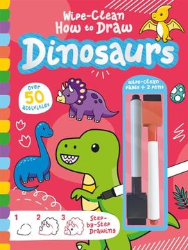 portada Wipe-Clean how to Draw Dinosaurs (en Inglés)
