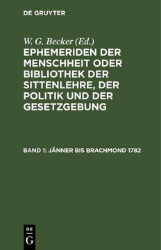 portada Jänner bis Brachmond 1782 (in German)