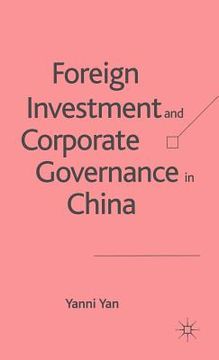 portada foreign investment and corporate governance in china (en Inglés)