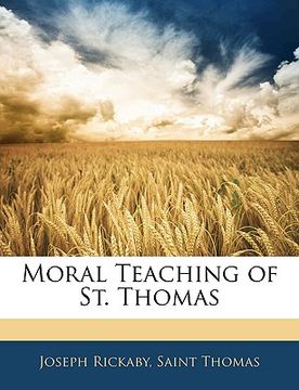 portada moral teaching of st. thomas (in English)