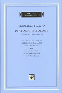 portada Platonic Theology, Volume 3: Books Ix–Xi (The i Tatti Renaissance Library) (en Inglés)