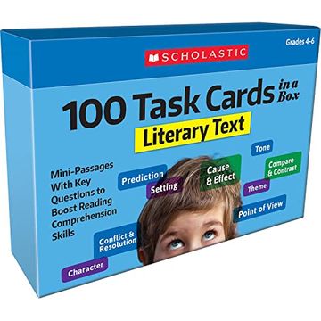 portada 100 Task Cards in a Box: Making Inferences: Mini-Passages with Key Questions to Boost Reading Comprehension Skills (en Inglés)