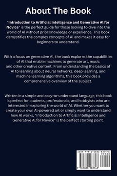 portada Introduction to Artificial Intelligence and Generative AI for Novice (en Inglés)