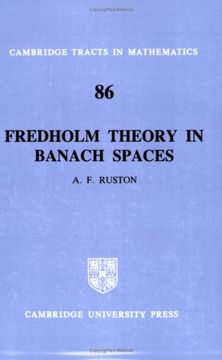 portada Fredholm Theory in Banach Spaces Paperback (Cambridge Tracts in Mathematics) 
