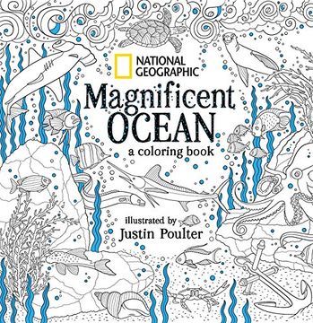portada National Geographic Magnificent Ocean: A Coloring Book (en Inglés)