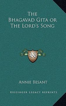 portada the bhagavad gita or the lord's song (in English)