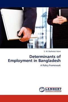 portada determinants of employment in bangladesh (en Inglés)