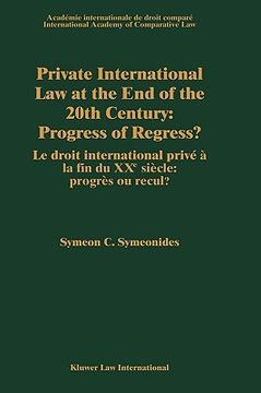 portada private international law at the end of the 20th century, progress or regress?