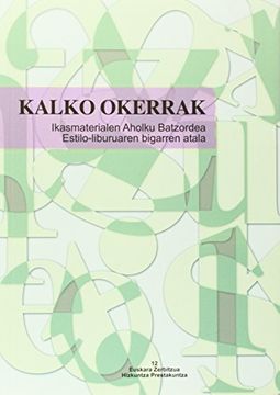 portada Kalko Okerrak (in Basque)