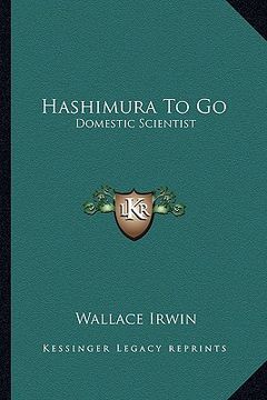 portada hashimura to go: domestic scientist (in English)