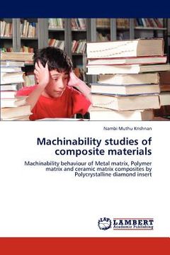 portada machinability studies of composite materials (en Inglés)