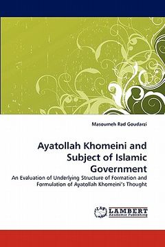 portada ayatollah khomeini and subject of islamic government (en Inglés)