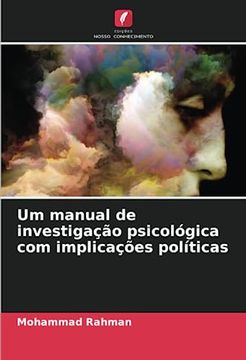 portada Um Manual de Investigação Psicológica com Implicações Políticas