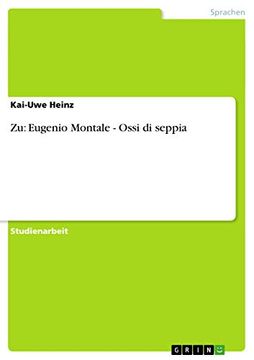 portada Zu: Eugenio Montale - Ossi di Seppia (en Alemán)