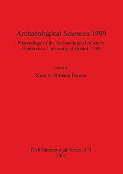 portada archaeological sciences 1999: proceedings (en Inglés)