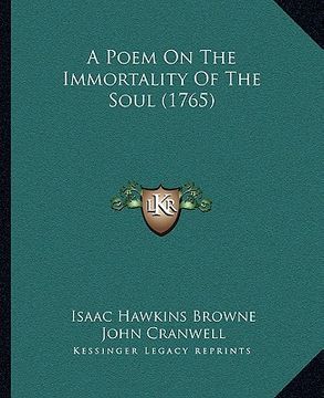 portada a poem on the immortality of the soul (1765) (en Inglés)
