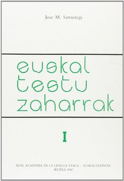 portada Euskal Testu Zaharrak (Euskararen Lekukoak) (in Basque)