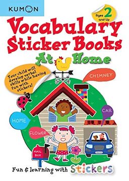 portada Vocabulary Sticker Books at Home (Kumon Basic Skills) 