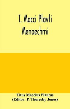portada T. Macci Plavti. Menaechmi 