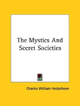 portada the mystics and secret societies (in English)