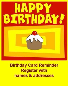 portada Birthday Card Reminder Register  with names & addresses (Special Occasion)