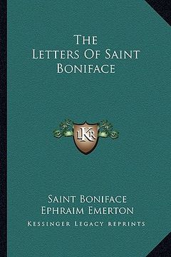portada the letters of saint boniface (en Inglés)