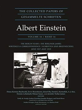 portada The Collected Papers of Albert Einstein, Volume 16: The Berlin Years (en Inglés)