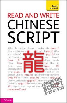 portada Read and Write Chinese Script (Teach Yourself) (en Inglés)