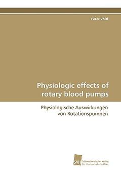 portada physiologic effects of rotary blood pumps (en Inglés)
