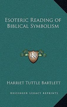 portada esoteric reading of biblical symbolism (en Inglés)