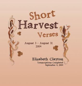 portada Short Harvest: Verses (en Inglés)
