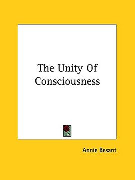 portada the unity of consciousness (en Inglés)