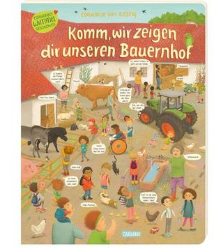 portada Komm, wir Zeigen dir Unseren Bauernhof (Constanze von Kitzings Wimmelgeschichten 3) (en Alemán)