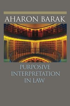 portada Purposive Interpretation in law (en Inglés)