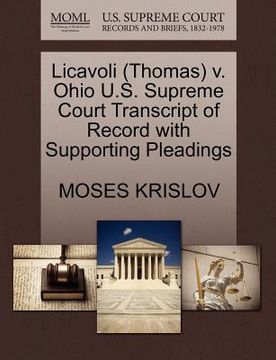 portada licavoli (thomas) v. ohio u.s. supreme court transcript of record with supporting pleadings (in English)