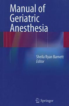 portada manual of geriatric anesthesia (en Inglés)