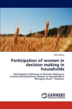 portada participation of women in decision making in households (en Inglés)