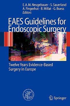 portada eaes guidelines for endoscopic surgery: twelve years evidence-based surgery in europe (en Inglés)