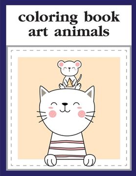 portada Coloring Book Art Animals: coloring pages, Christmas Book for kids and children (en Inglés)