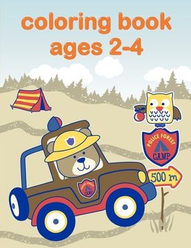 portada Coloring Book Ages 2-4: Coloring Book, Relax Design for Artists with fun and easy design for Children kids Preschool (en Inglés)