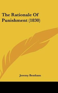 portada the rationale of punishment (1830) (en Inglés)