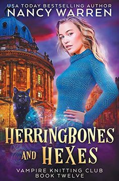 portada Herringbones and Hexes: Vampire Knitting Club Book 12 