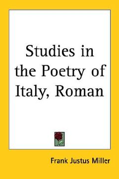 portada studies in the poetry of italy, roman (in English)