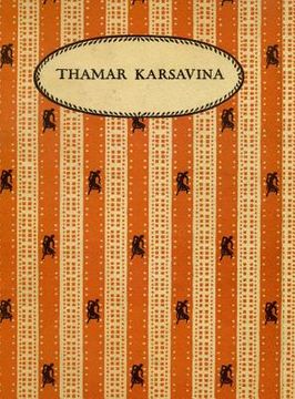 portada Thamar Karsavina (en Inglés)
