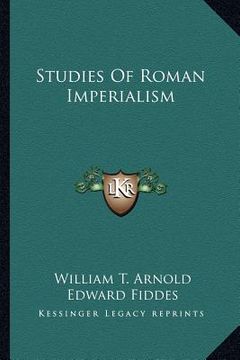 portada studies of roman imperialism (en Inglés)