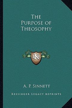 portada the purpose of theosophy (en Inglés)