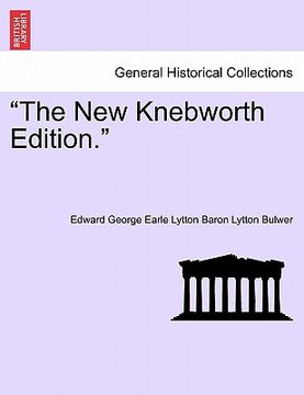 portada the new knebworth edition. (en Inglés)