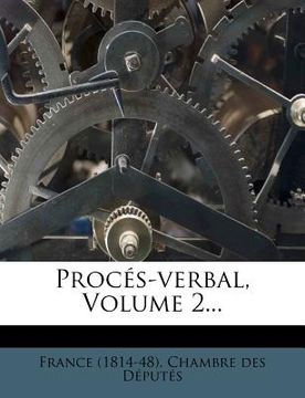 portada Procés-verbal, Volume 2... (in French)